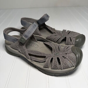 Womens Keen Gargoyle/Raven Grey Sandals Anatomic Footbed Size 9 Hiking Outdoors